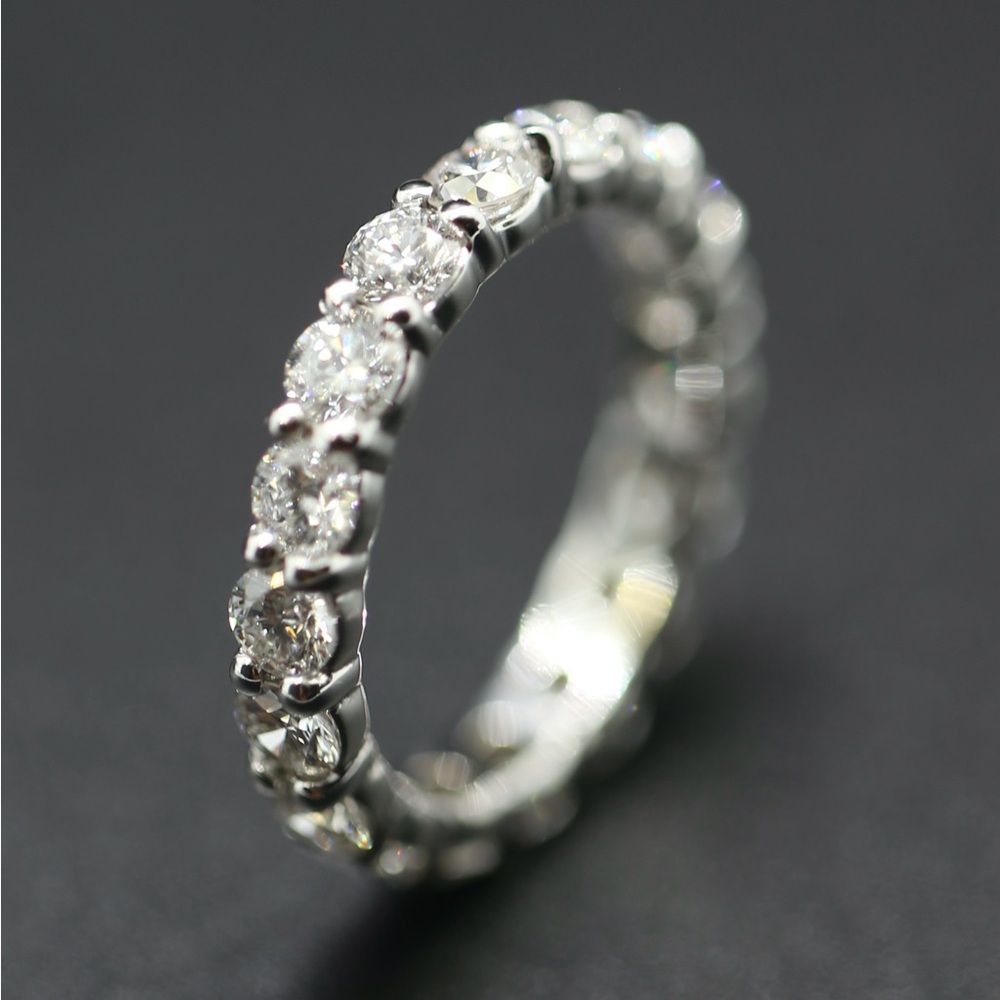 2.32 carat diamonds white gold eternity band